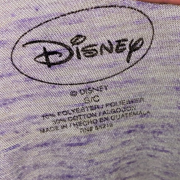 Disney Floral Scoop Neck Soft Tee Size Small - Picture 4 of 4